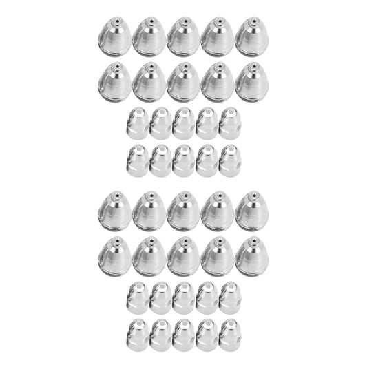A36T-P80 Air Plasma Nozzle 1.1Mm Plasma Cutting Machine Torch Consumables CNC Cutting Electrode Nozzle 40 Pcs Peaceful Pleasures Health and Wellness Silver