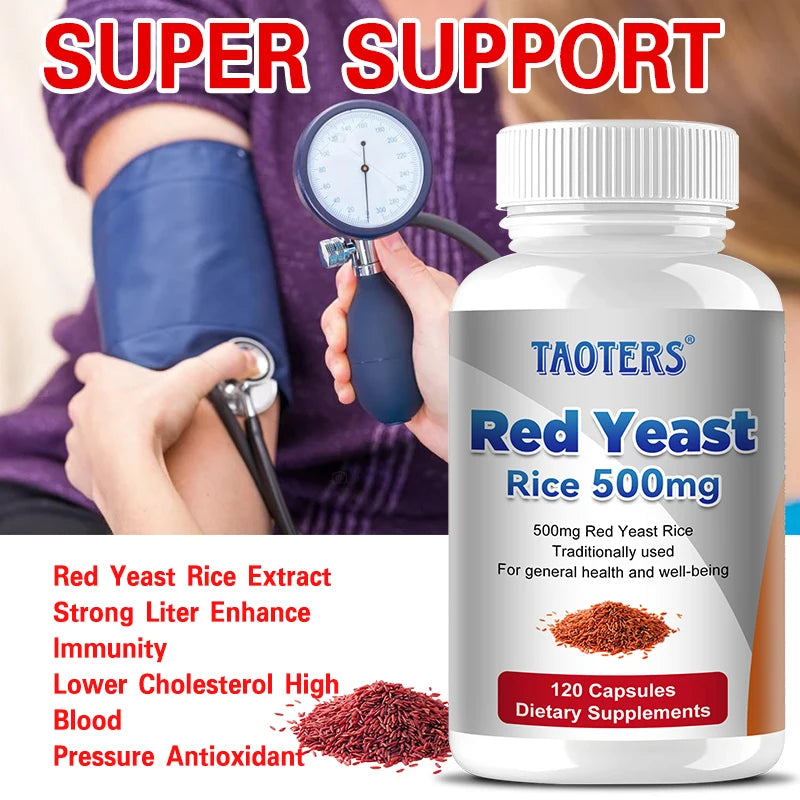 Red Yeast Rice 500mg Capsules | Heart & Cholesterol Support