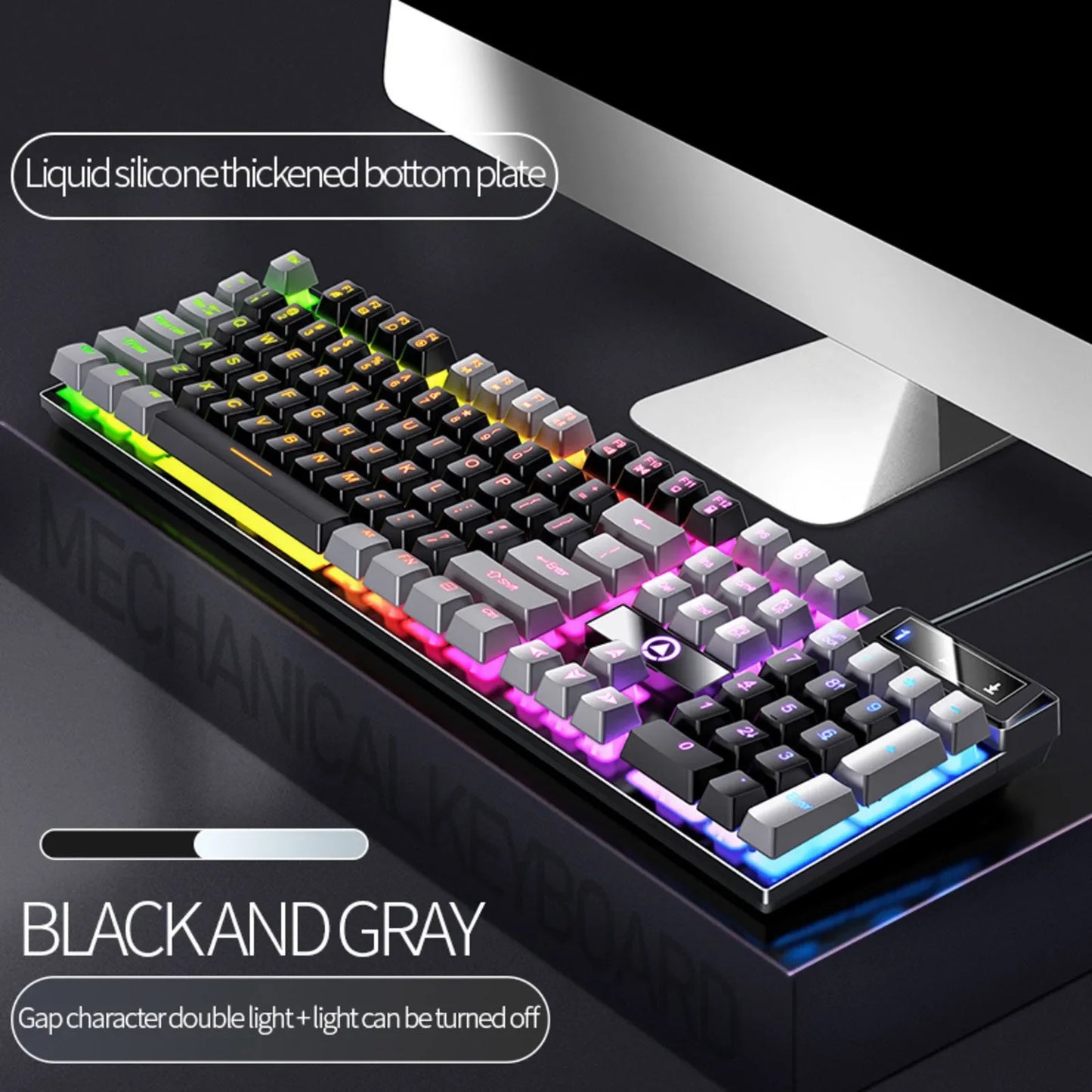 Carving K500 Wired Gaming Keyboard – RGB Backlit 104-Key