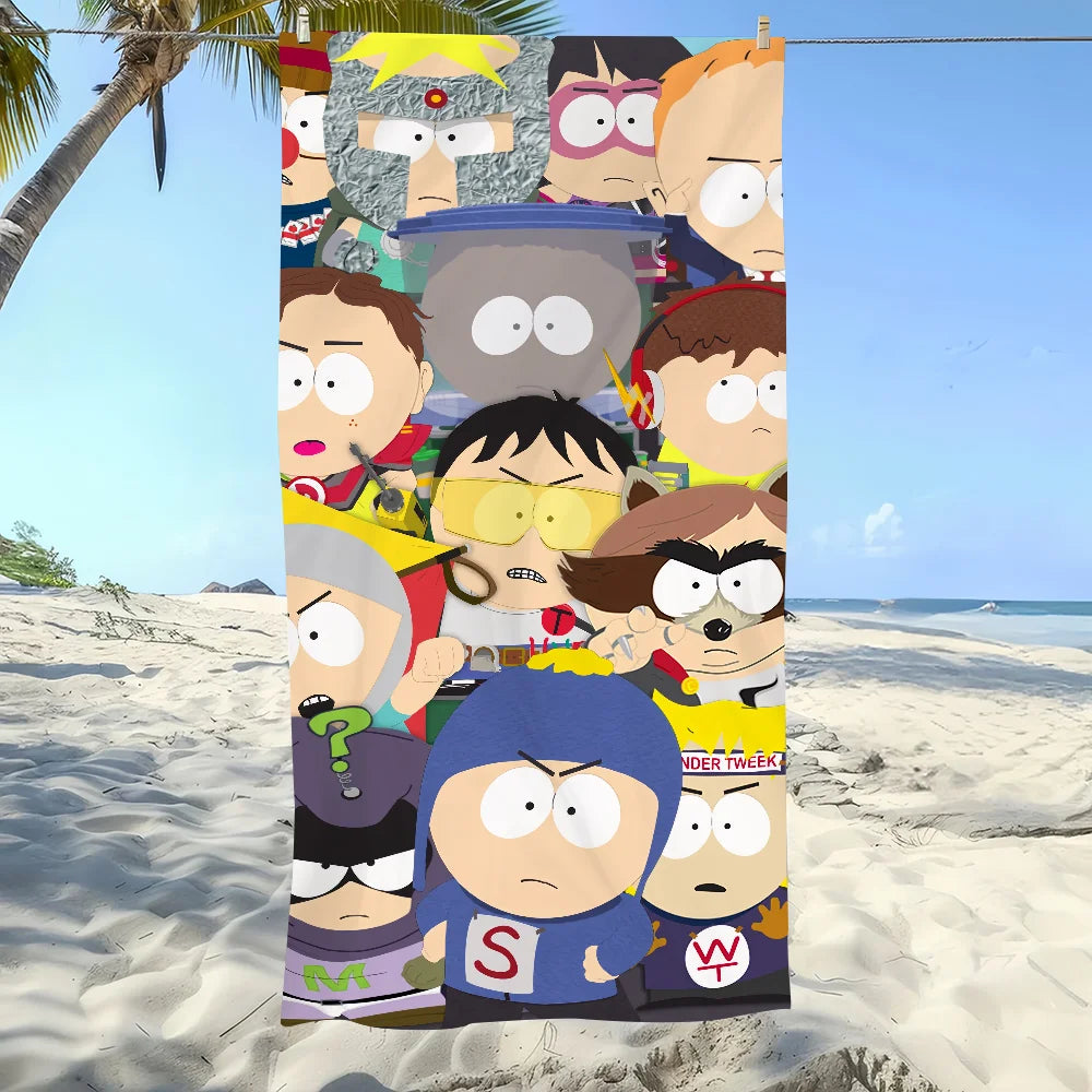 Quick-Dry Cartoon Beach Towel | Pool, Gym, Travel & Camping