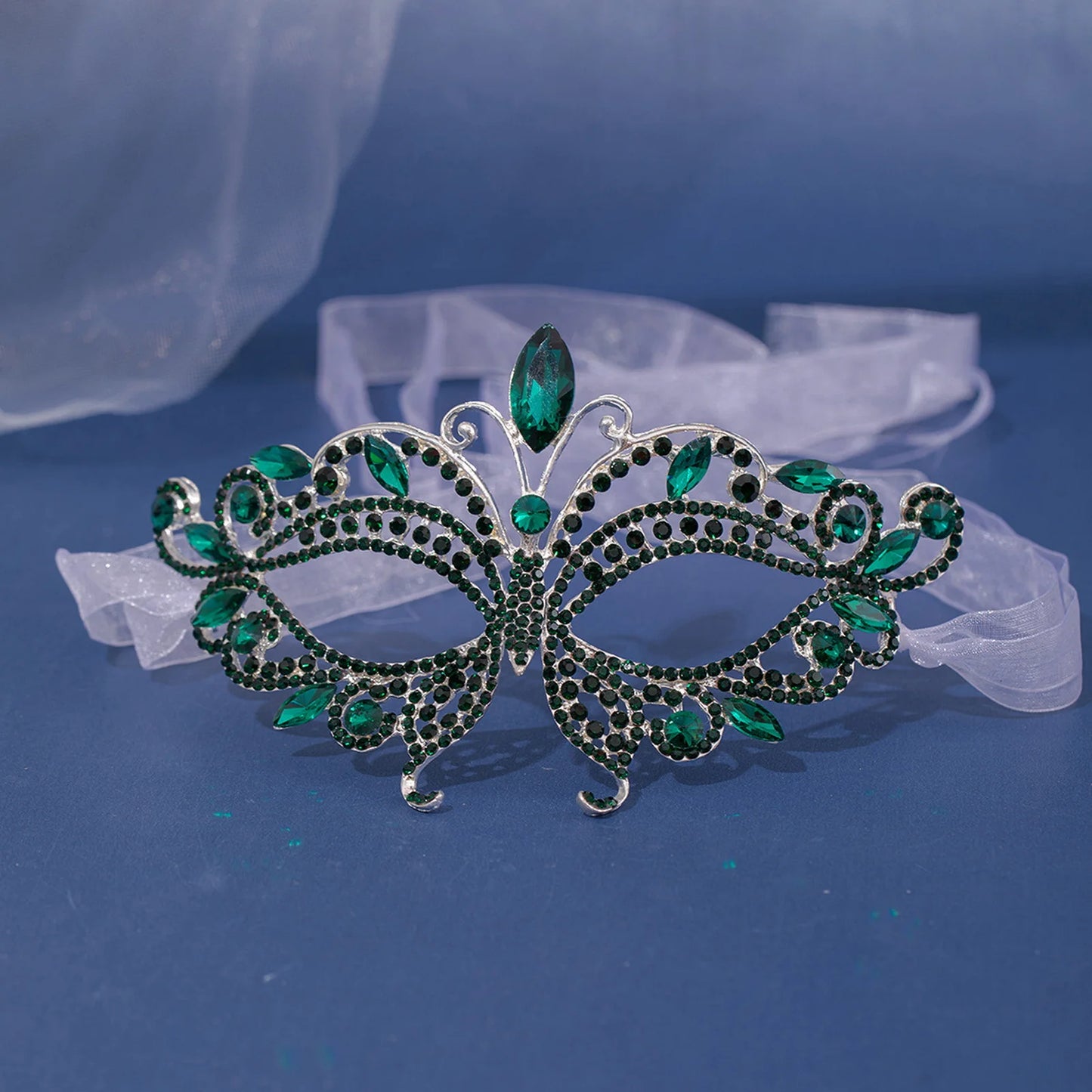 Women Crystal Masquerade Mask Rhinestone Fancy Mask Evening Party Mask for Masquerade Ball Banquet Cosplay Peaceful Pleasures Health and Wellness 14