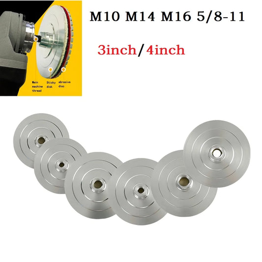 Backer Pad Diamond Polishing Aluminum Base Backing Holder M14 M10 Peaceful Pleasures Health and Wellness
