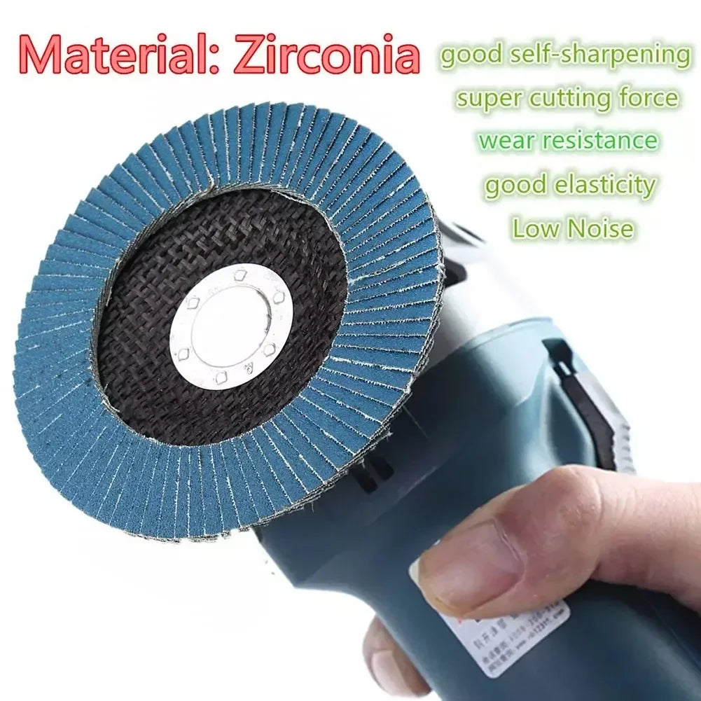 5" 125mm Zirconia Flap Sanding Discs – 40/60/80/120 Grit Flap Sanding Disc Peaceful Pleasures Health and Wellness