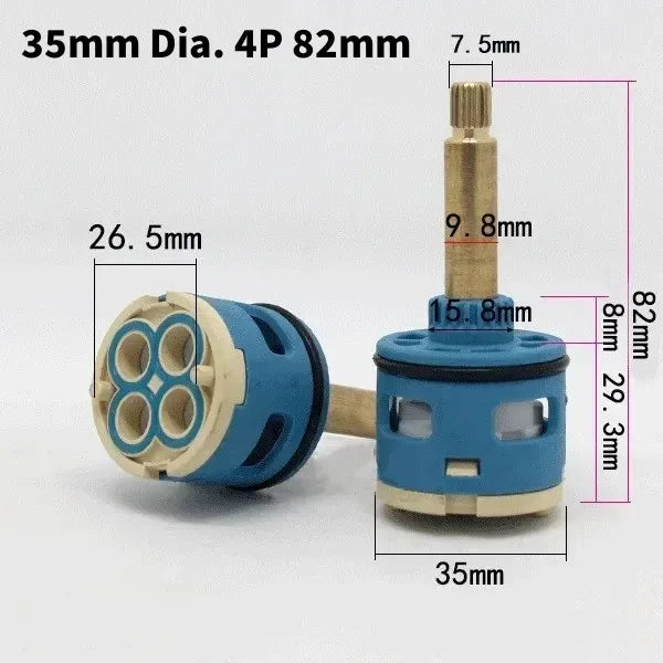 Ceramic Faucet Cartridge Replacement 26–37mm Water Mixer Valve