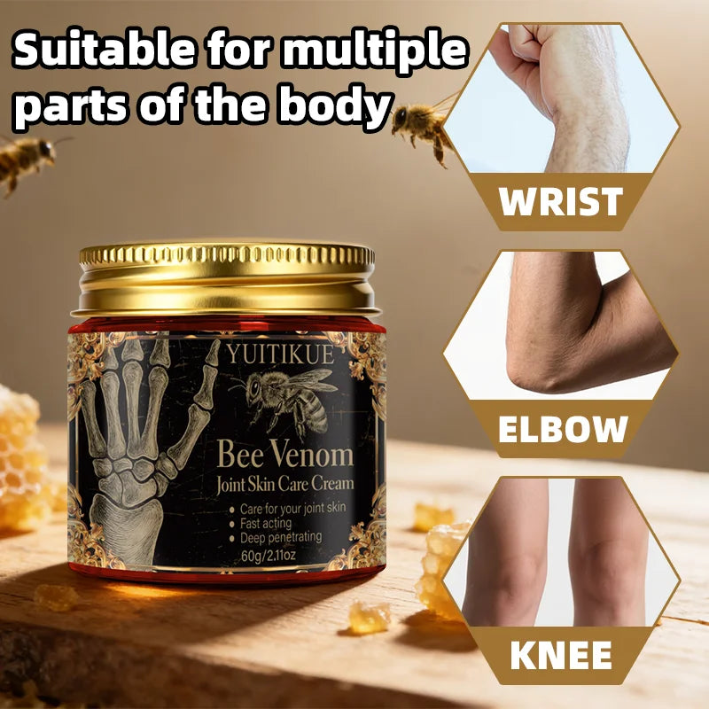 Bee venom joint skin care cream, cares for your joint skin with fast-acting deep penetration, suitable for all skin types Peaceful Pleasures Health and Wellness