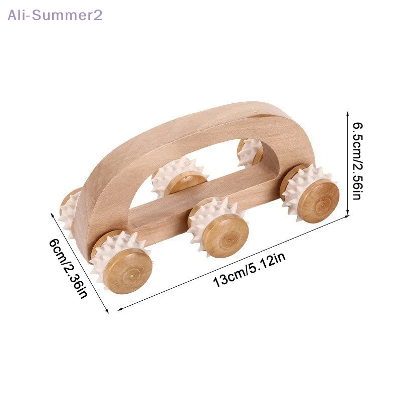 Wooden Massage Roller Tool, Manual Wooden Massager, Wood Back Massage Roller For Neck Leg Back Deep Tissue Muscle Massage Peaceful Pleasures Health and Wellness