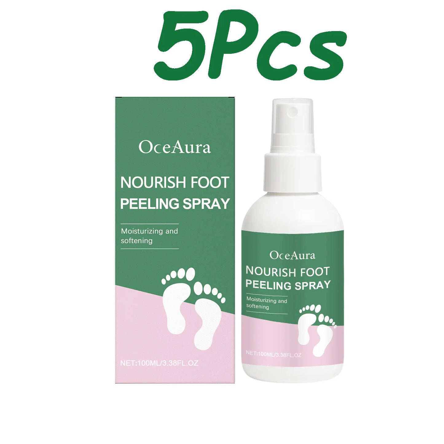 Foot Exfoliating Spray Callus Remover for Cracked Heels Moisturizing Remove Dead Skin Heel Drying Cracked Repair Foot Care Spray Peaceful Pleasures Health and Wellness 500ml Boxed