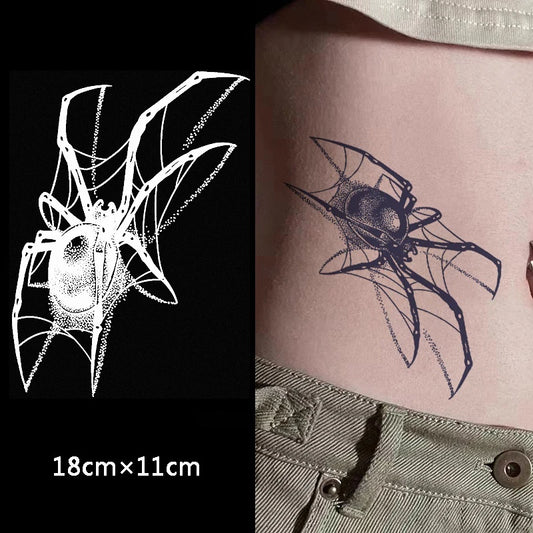 Spider Web Temporary Tattoo Sticker | Punk Cobweb Body Art Temporary Tattoo Sticker Peaceful Pleasures Health and Wellness
