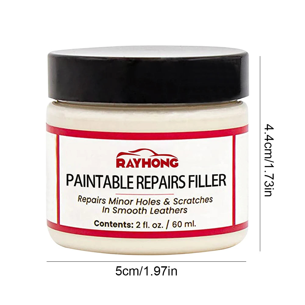 60ml Leather Filling Paste Natural Leather Filler Repair Compound Leather Restoration Cream Car Leather Conditioner Cleaner Peaceful Pleasures Health and Wellness