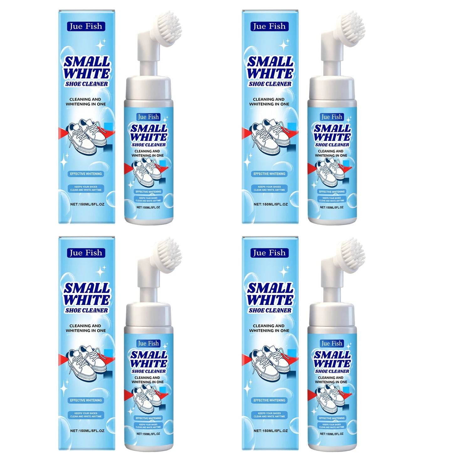 Jue-Fish White Shoe Cleaning Mousse 150ml | Stain Remover