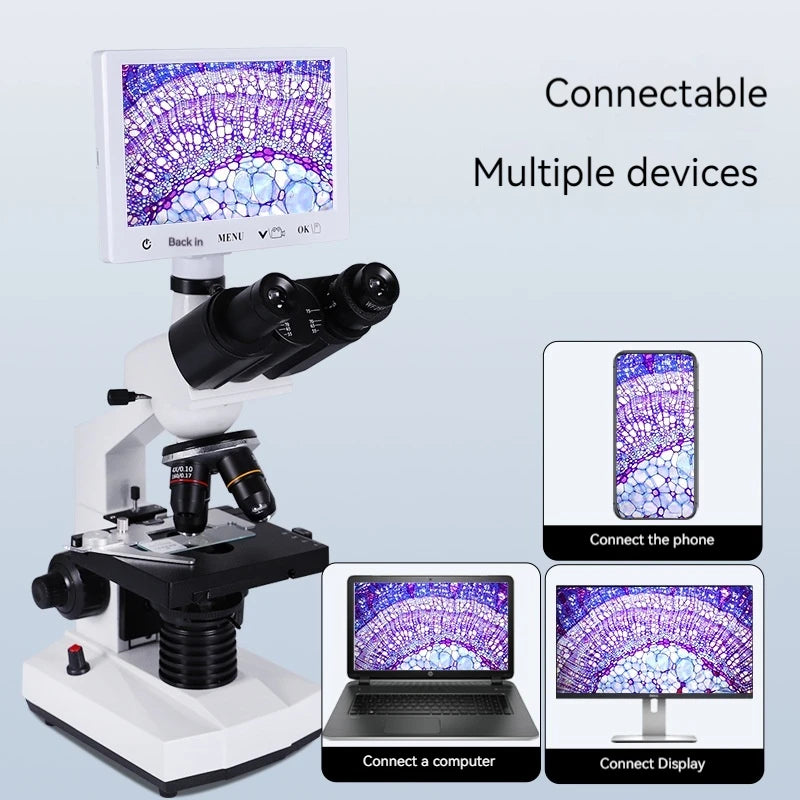 Binocular Electron Microscope Laboratory Research Microscope Maintenance Beauty Electronic Magnifying Glass Peaceful Pleasures Health and Wellness
