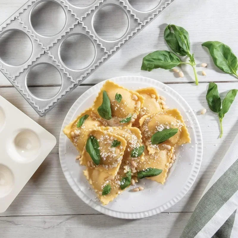 DIY Ravioli Mold Dumpling Mould Dumpling Maker Ravioli Maker Mould Alloy Aluminum Ravioli Stamp Cutter Mold Kitchen Accessories Peaceful Pleasures Health and Wellness