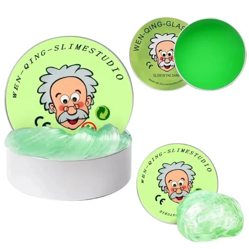 Crystal Bouncy Slime DIY Putty Toy Set – Reusable Color Clay