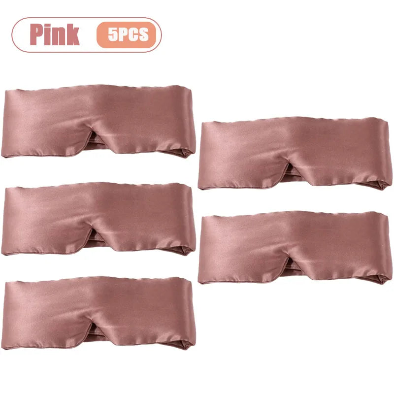 Silk Feel Sleep Mask – Embroidered Floral Light Blocking Eye Cover