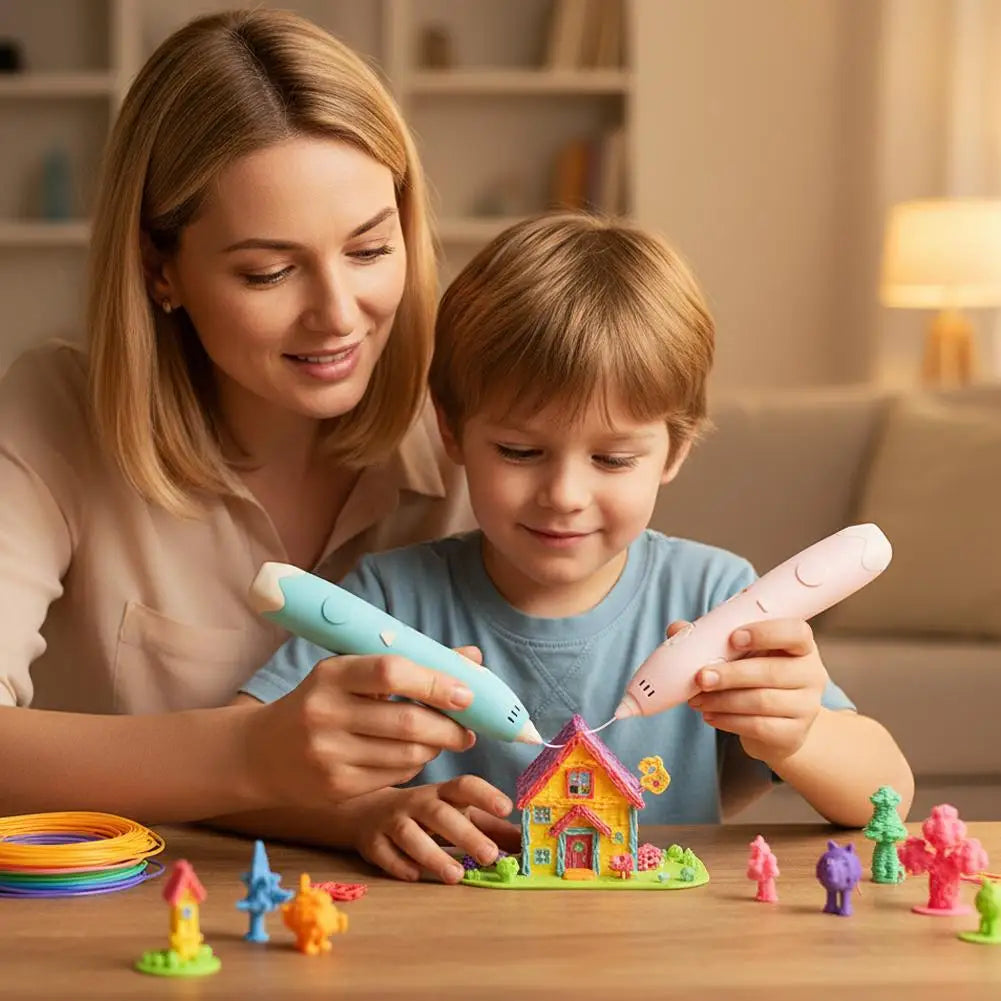 Smart DIY 3D Printing Pen Graffiti Drawing Toy Low-temperature