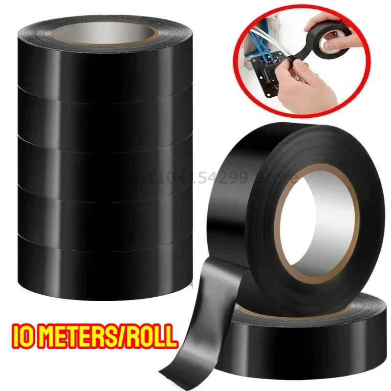 Black PVC Electrical Insulating Tape – Flame Retardant, 600V