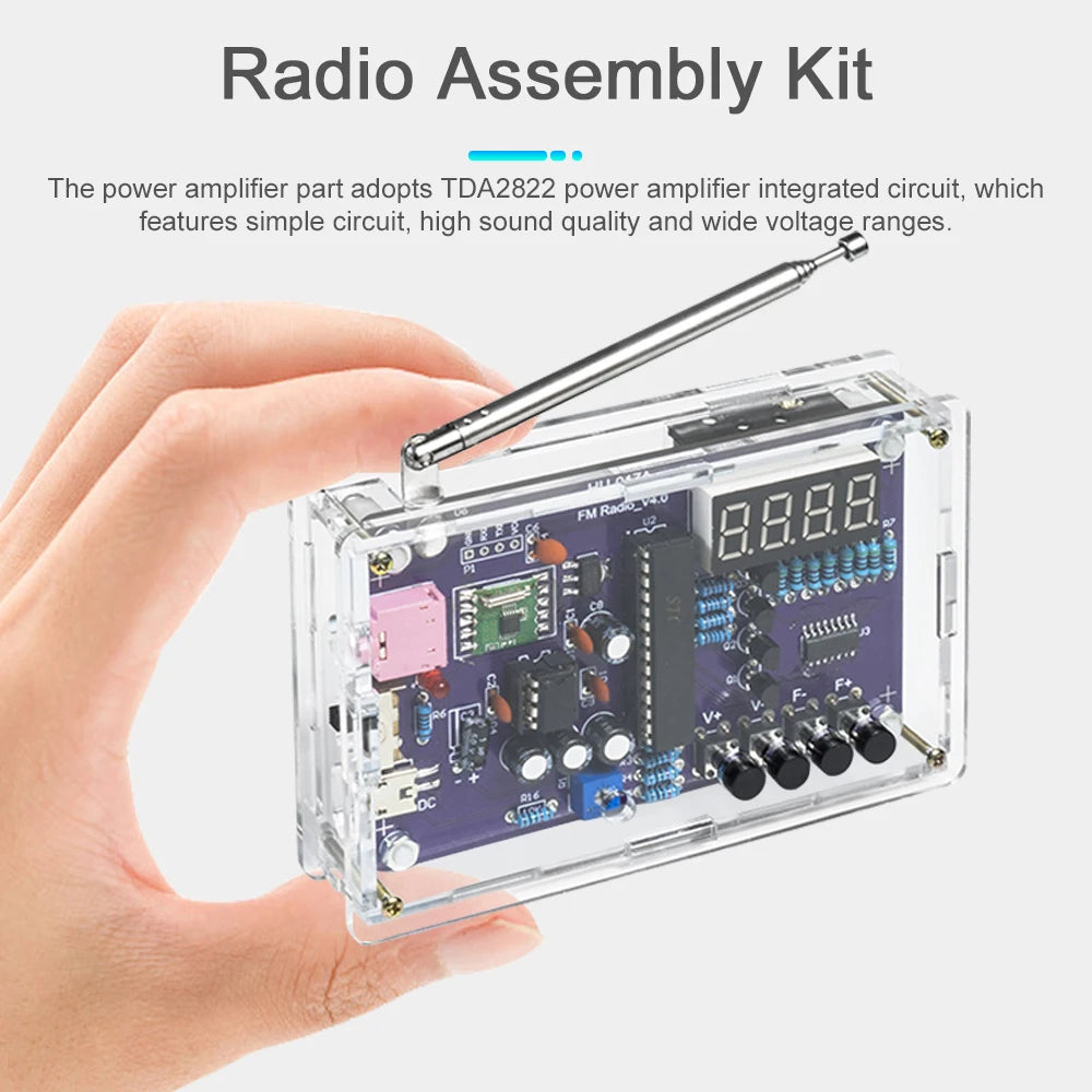 Radio Assembly Frequency Modulation Circuit Board Microcontroller DIY