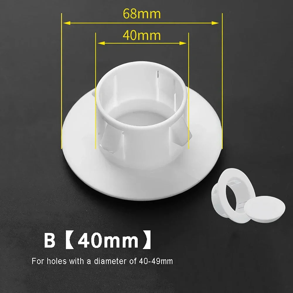 PP Plastic Wall Hole Cover Plug | Decorative Vent Cap 40–150mm