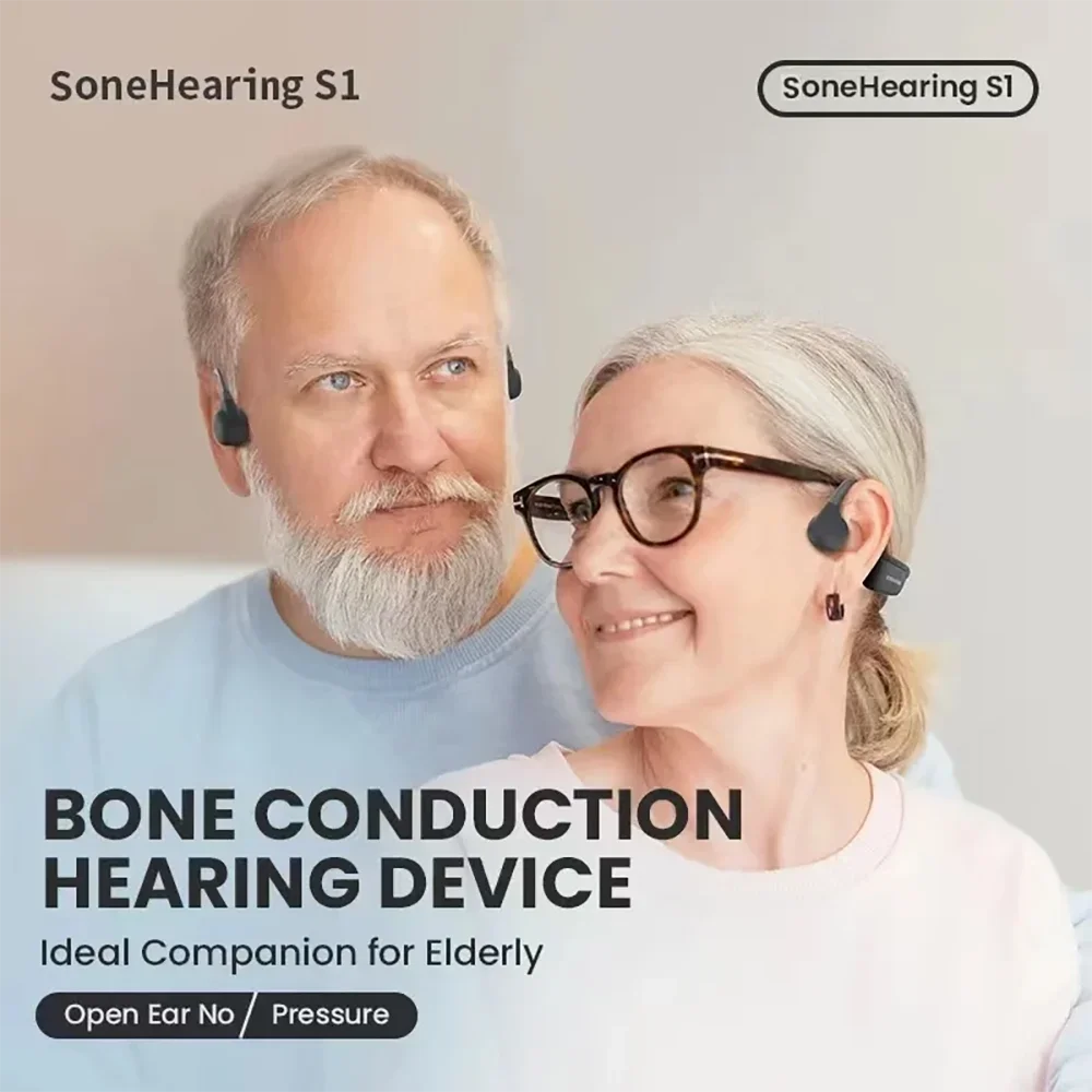 Bone Conduction Open-Ear Bluetooth 5.3 Headphones – 15Hr