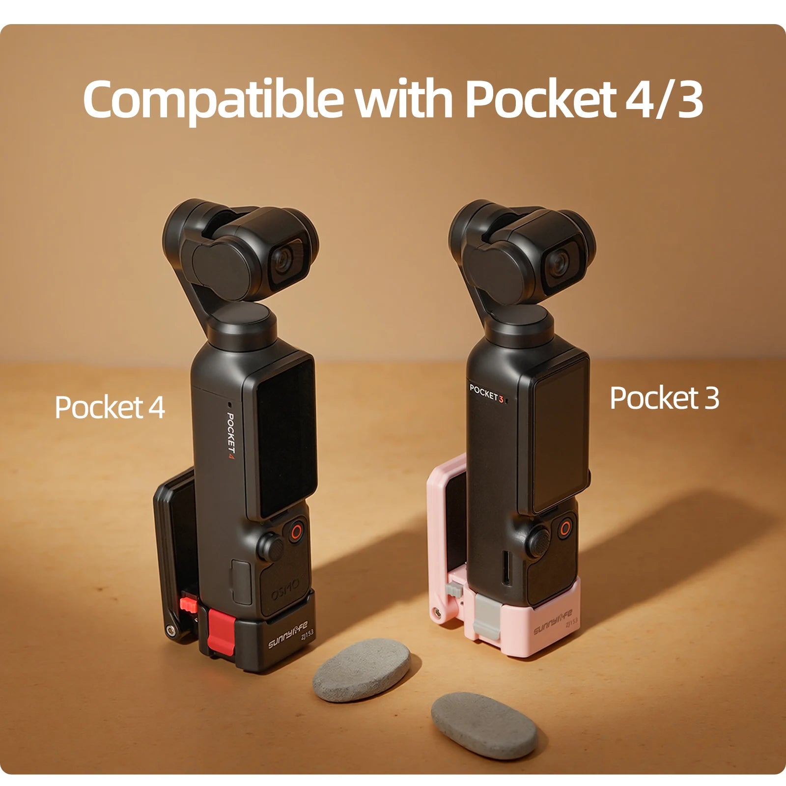For DJI Osmo Pocket4/3 Quick Release High-Strength Magnetic Bracket Adjustable Base Portable Outdoor Photography Accessories Peaceful Pleasures Health and Wellness