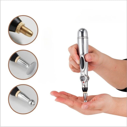 1/3PCS Electronic Acupuncture Pen Relief Pain Massage Point Meridian Energy Meridian Acupuncture Acup Material Without Battery Peaceful Pleasures Health and Wellness
