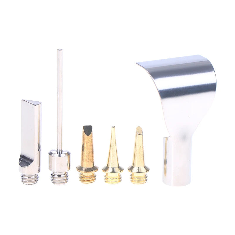 5/6Pcs/Set Replace Copper Tips Nozzle Kit For Hs-1115K/Mt-100 Aerated Flame Butane Gas Soldering Iron Cordless Welding Tool Peaceful Pleasures Health and Wellness
