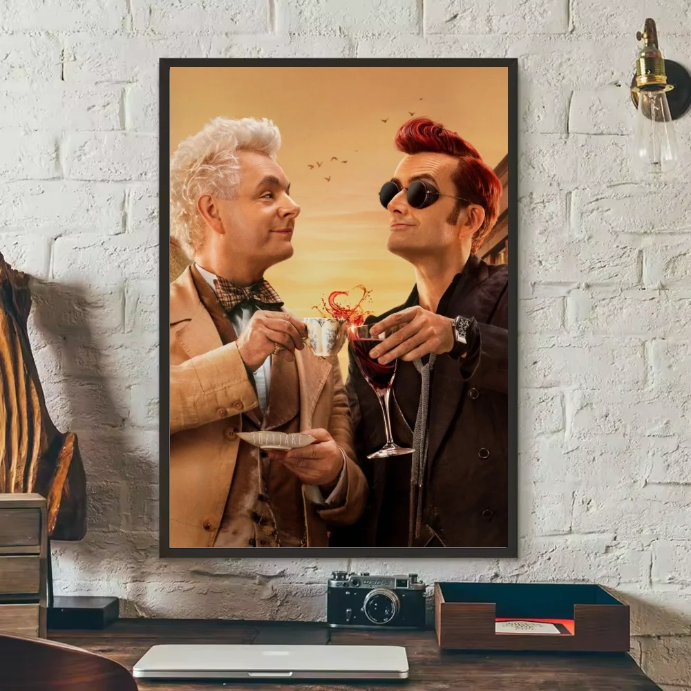 Good Omens TV Show Poster – HD Waterproof PVC Wall Art Decor TV Show Wall Poster Peaceful Pleasures Health and Wellness