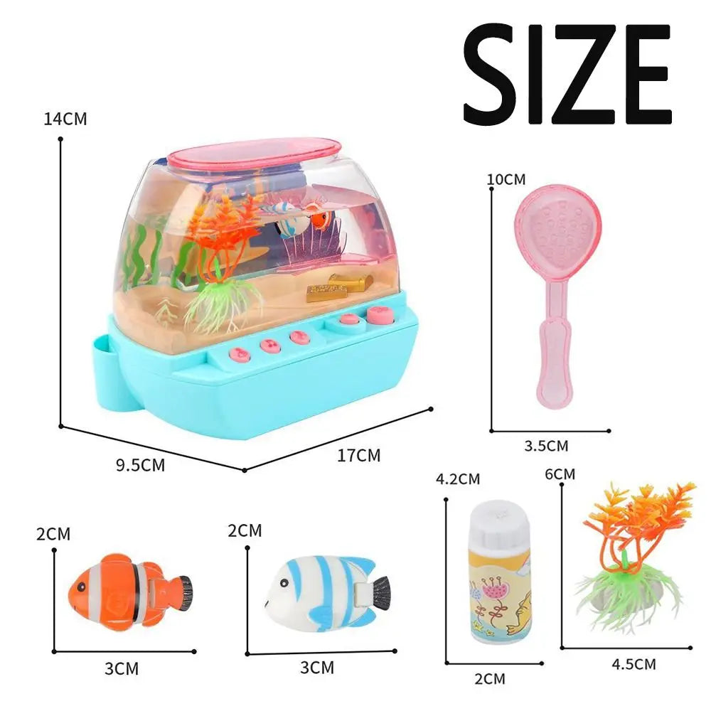 LED Mini Fish Tank Toy with Music & Fishing Game | Desktop