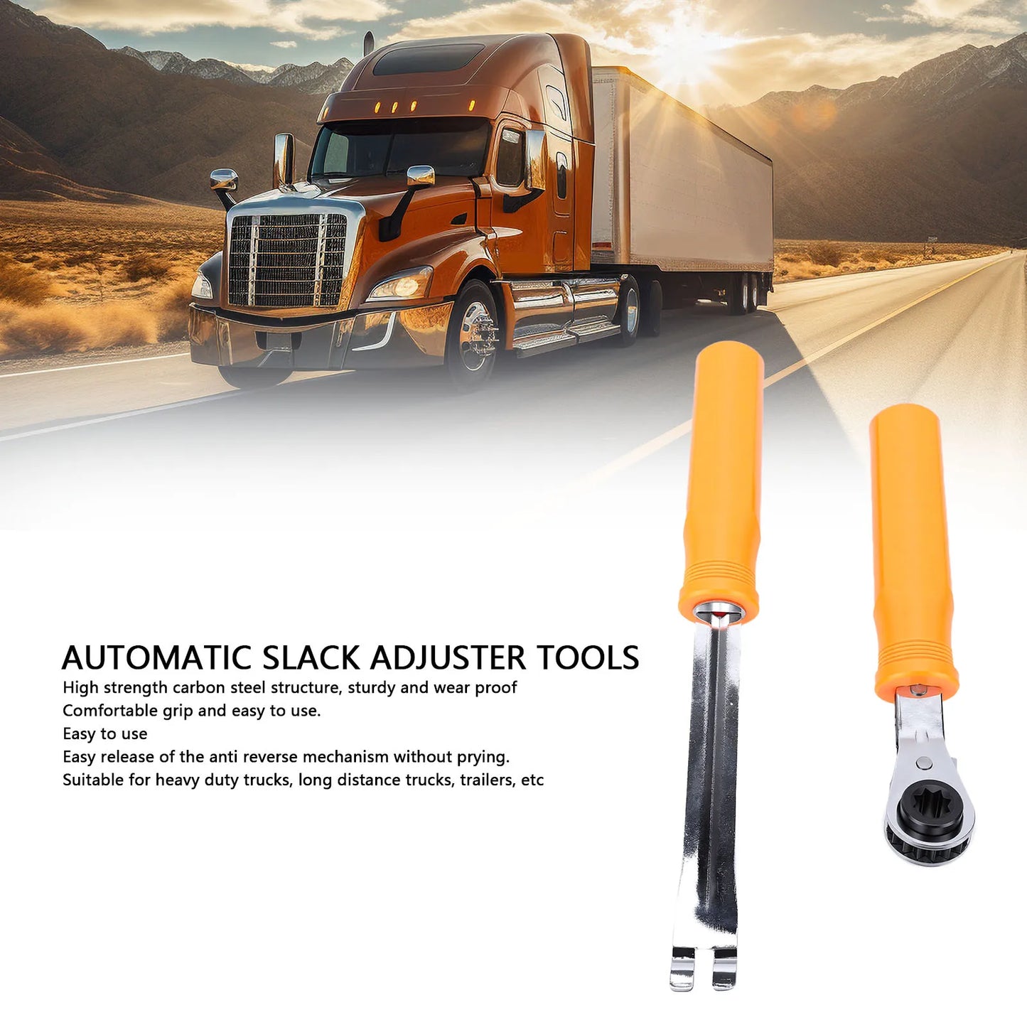 5/16" Slack Adjuster Tool & Ratchet Wrench for Semi Trucks