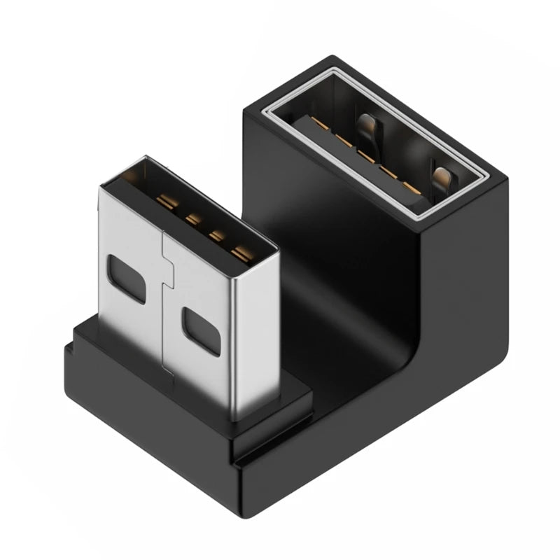 90 Degree USB 3.0 Male to Female Right Angle Extension Adapter USB Upward Elbow Adapter 10Gbps For Laptop PC Connector Converte Peaceful Pleasures Health and Wellness