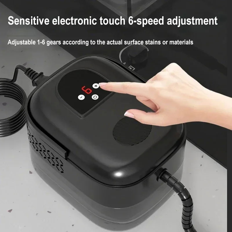 1500W High Pressure High Temp Steam Cleaner with Remote Control Multifunctional for Kitchen Hood Car Peaceful Pleasures Health and Wellness