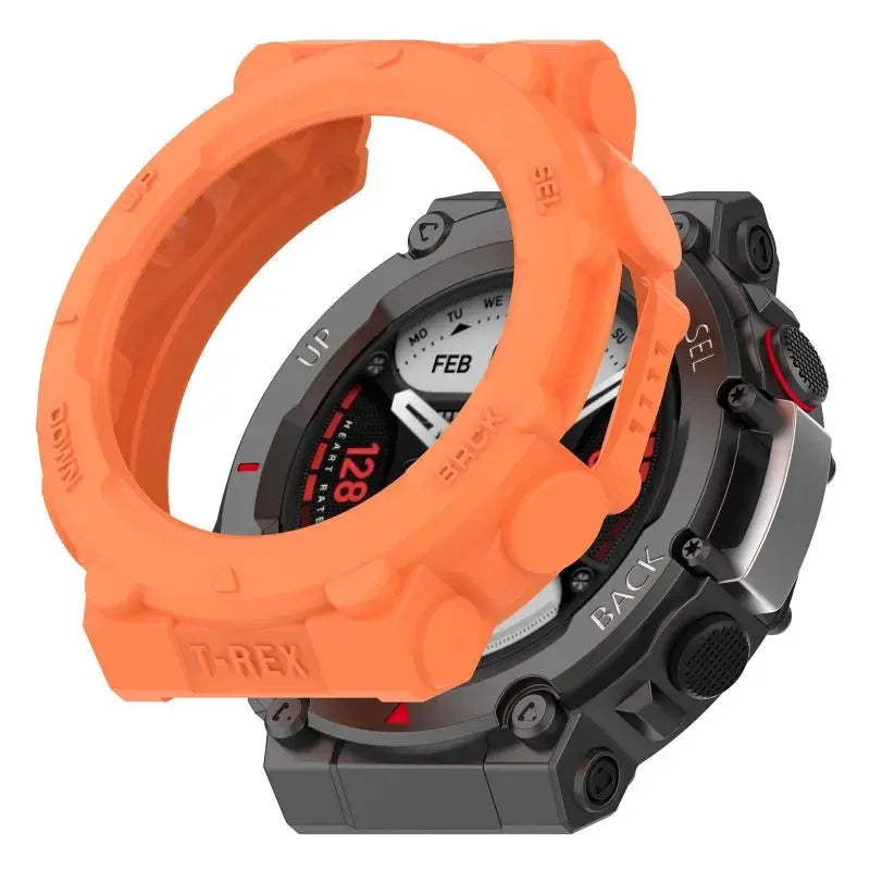 Silicone Bumper Case Cover for Amazfit T-Rex 2 Smartwatch Peaceful Pleasures Health and Wellness