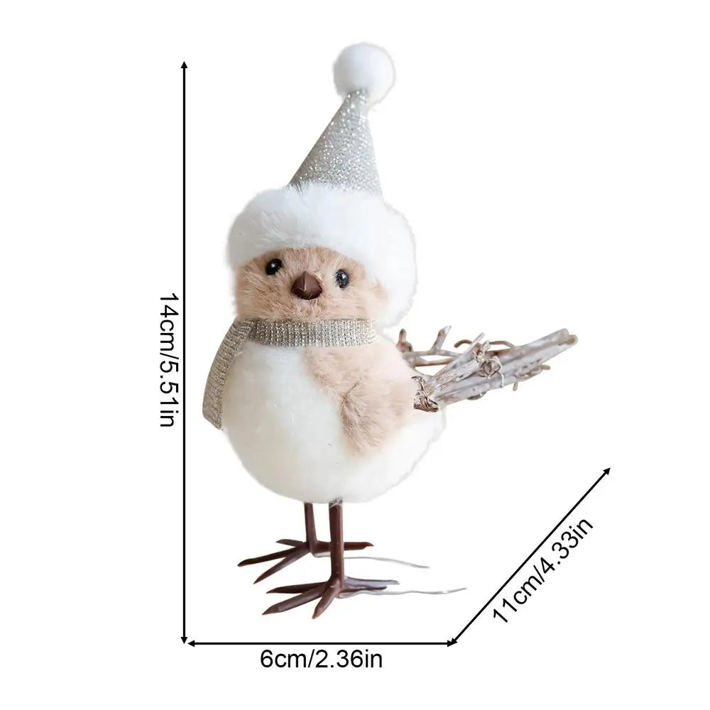Christmas Tree Ornament Foam 3D Bird Design Holiday Decorations Christmas Foam Bird Pendant For Tree For Bedroom Balconies Peaceful Pleasures Health and Wellness White China Mainland
