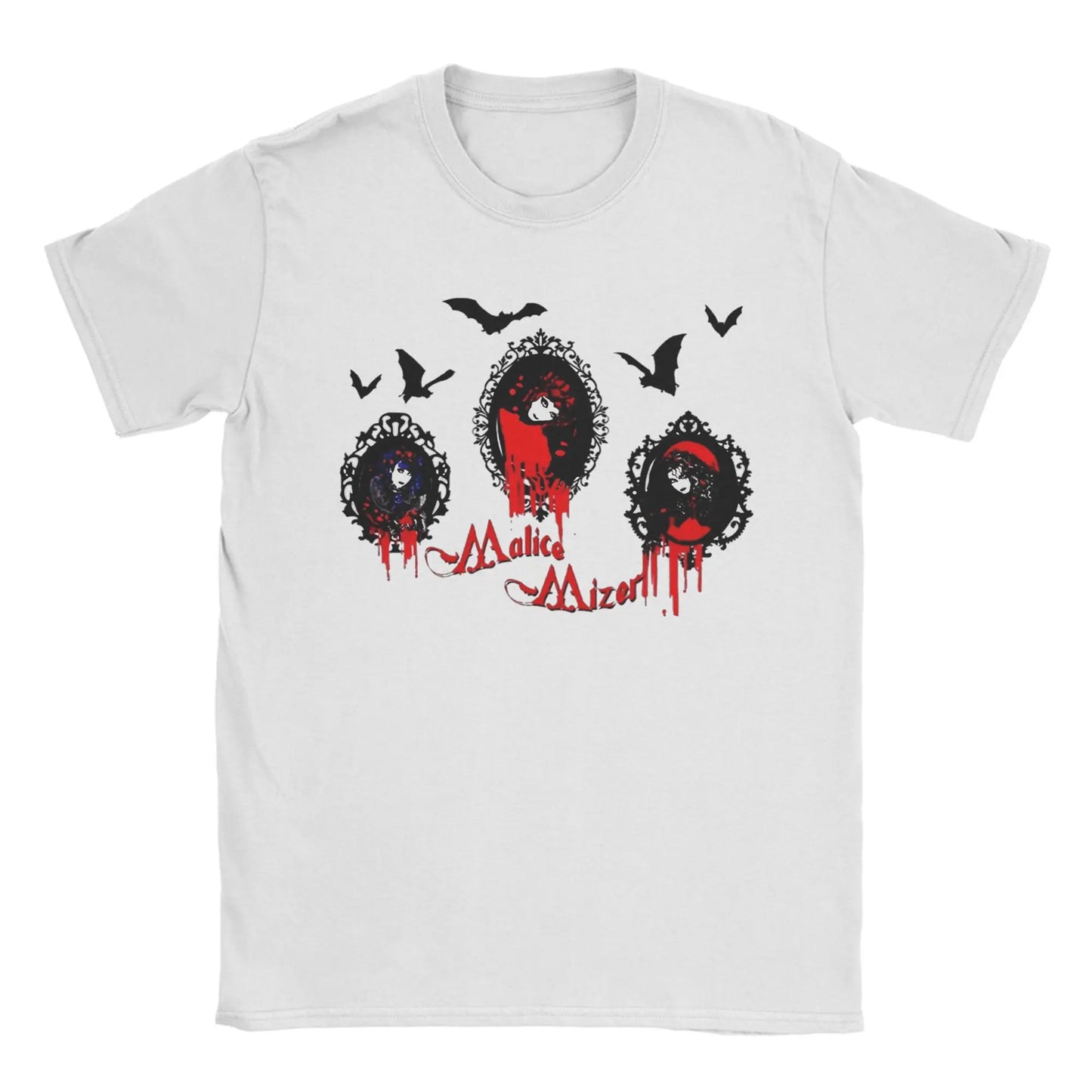Malice Mizer T Shirt Men's 100% Cotton Funny T-Shirt Round Neck Rock Band Tees Short Sleeve Clothes Original Peaceful Pleasures Health and Wellness