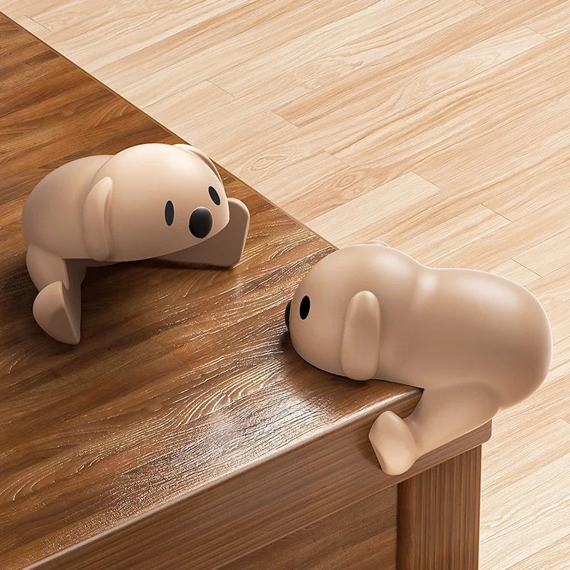 Children Anti Collision Device Right Angle Coffee Table Furniture Soft Bag Corner Wrapping Edge Pasting Silicone Protective New Peaceful Pleasures Health and Wellness 4pcs 2