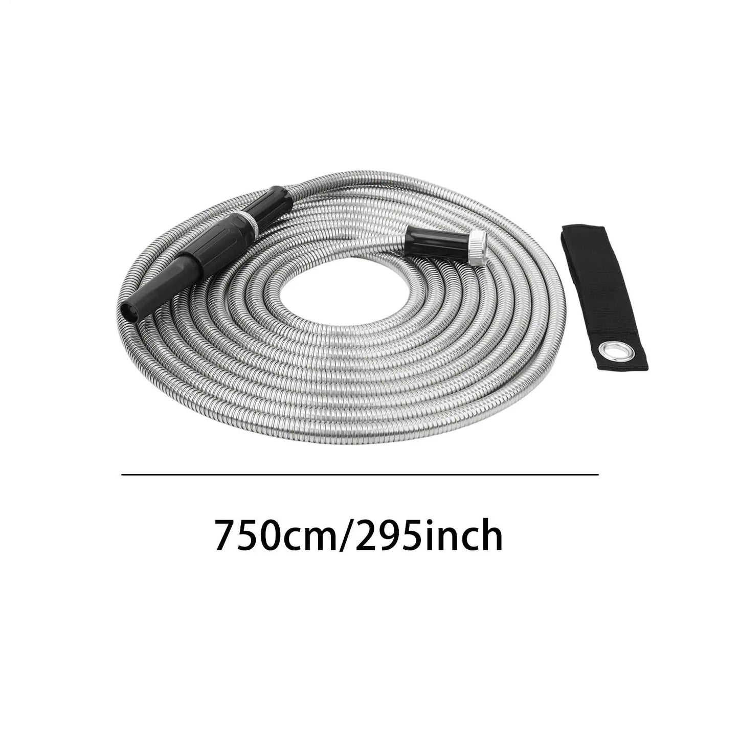 Garden Hose 25FT Stainless Steel Watering Pipe Outdoor Washing Hose For Garden Lawn Irrigation Landscape Farm Backyard Peaceful Pleasures Health and Wellness