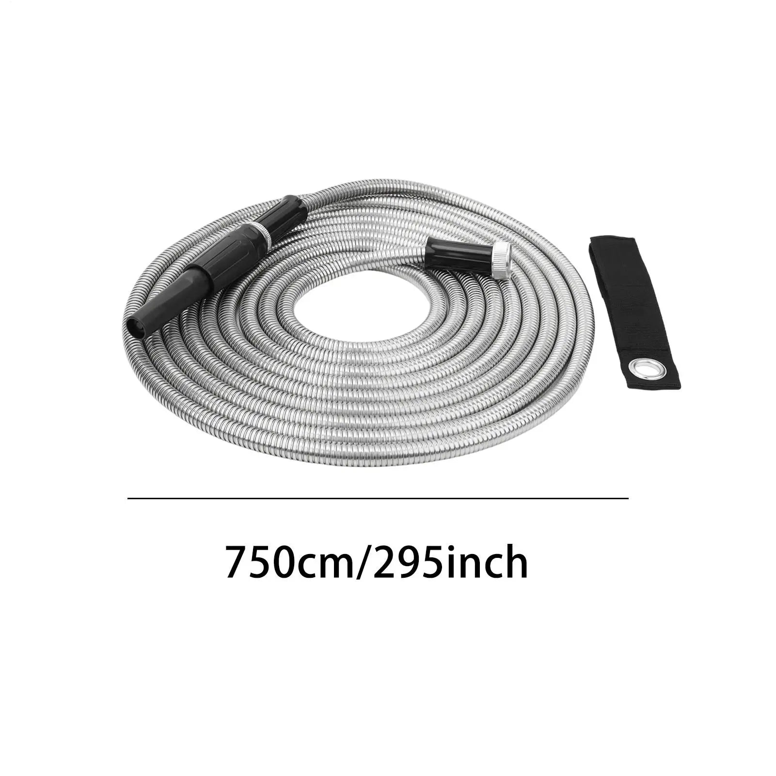 Garden Hose 25FT Stainless Steel Watering Pipe Outdoor Washing Hose For Garden Lawn Irrigation Landscape Farm Backyard Peaceful Pleasures Health and Wellness