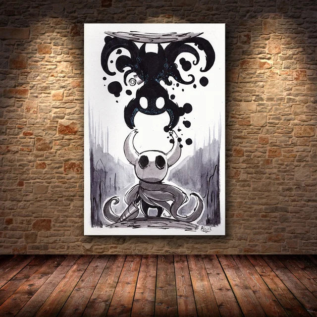 Hollow Knight Hallownest Map HD Canvas Poster | Wall Art Canvas Wall Art Poster Peaceful Pleasures Health and Wellness