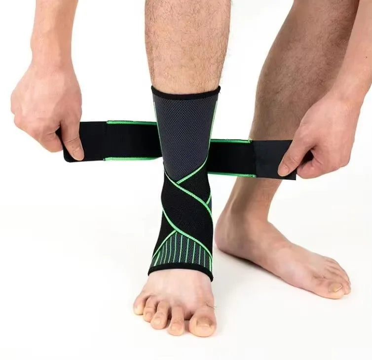 Sport Ankle Support Compression Brace – Hiking, Running & Basketball Ankle Compression Brace Peaceful Pleasures Health and Wellness green XLARGE