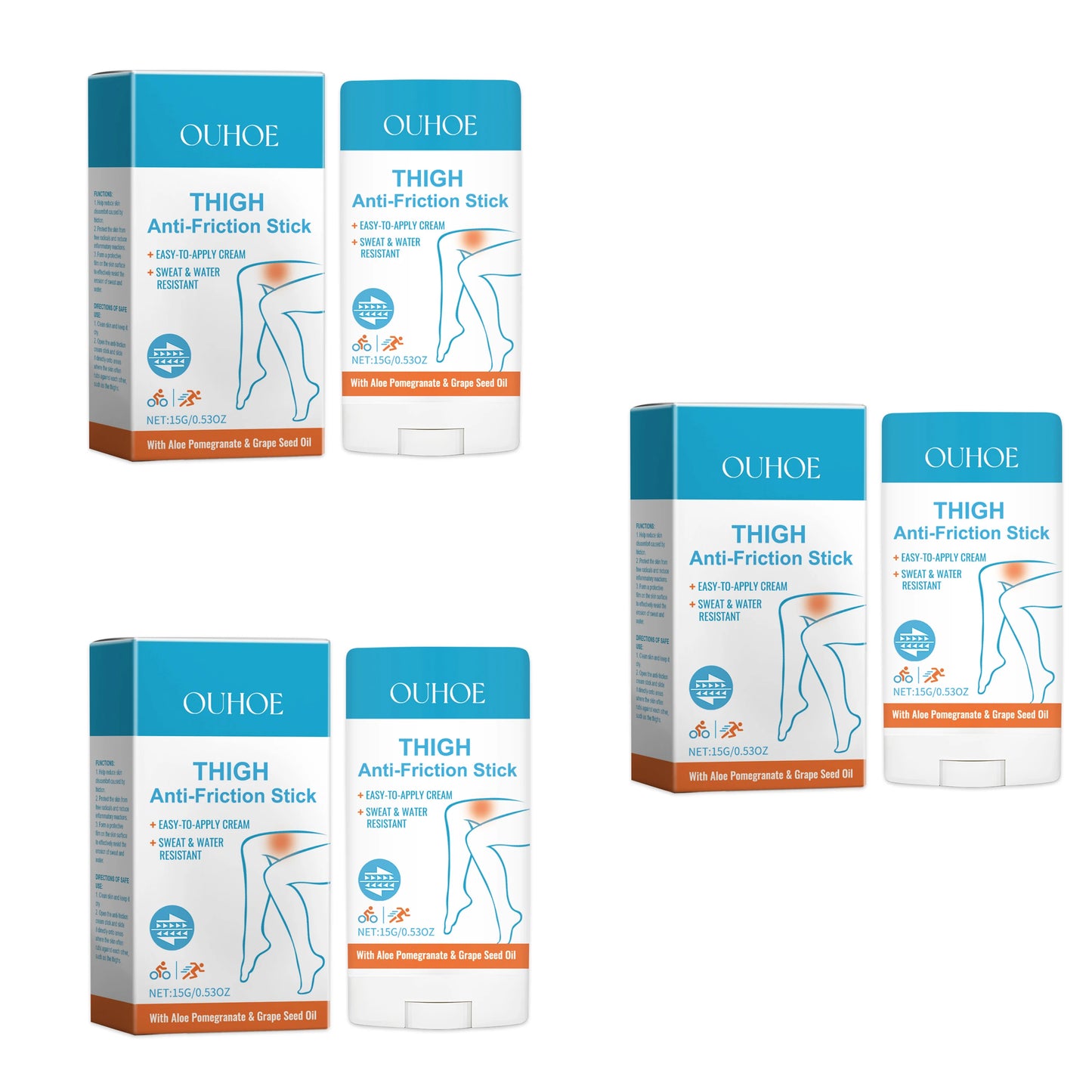 Jaysuing Anti-Chafe Thigh Cream Stick | Running & Cycling