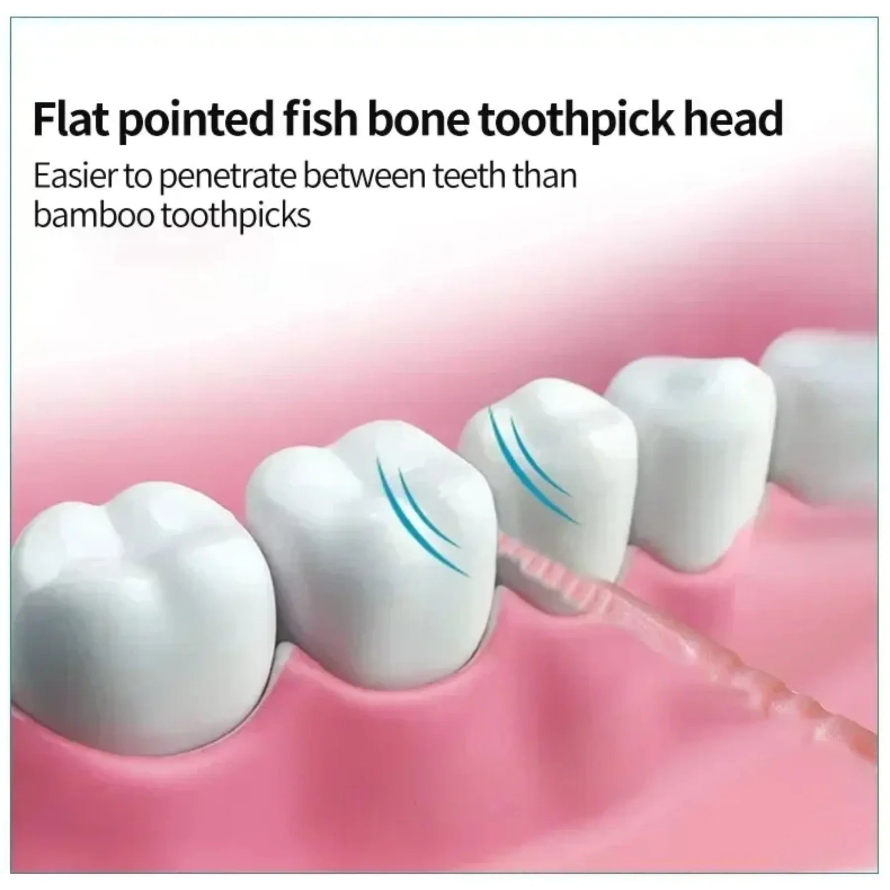 Portable Ultra-Fine Toothpicks, Disposable Family Box, Double-Head High-End Personalized Creative Fruit Sticks Dental Floss Peaceful Pleasures Health and Wellness