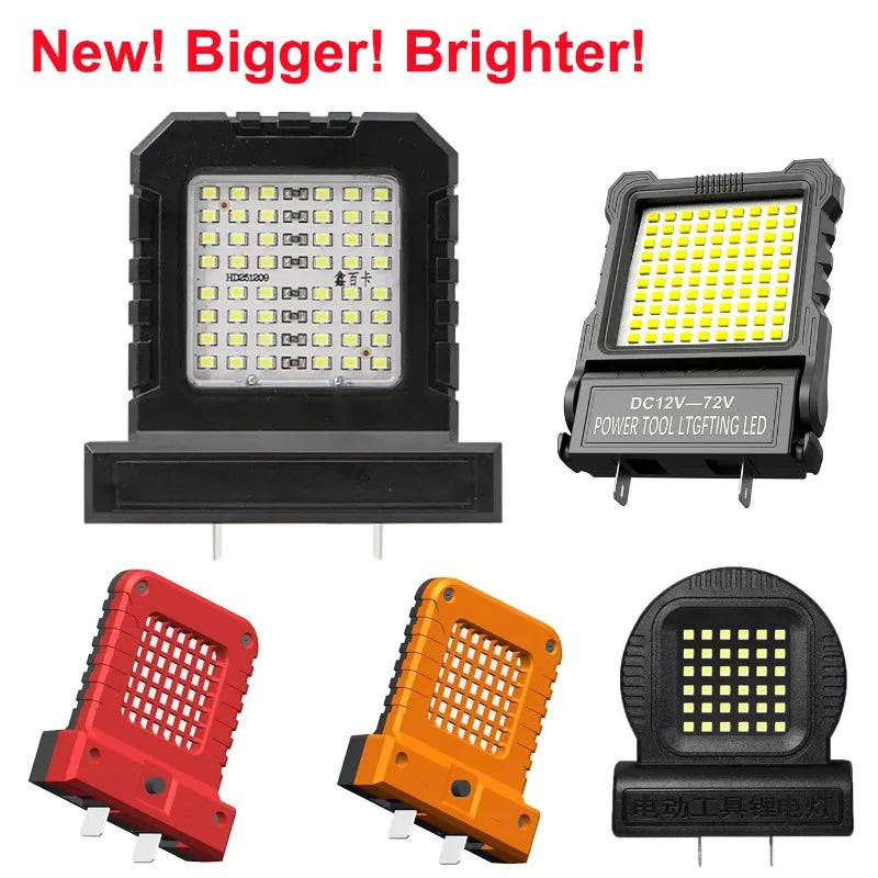 21V LED Work Light – Portable Super Bright Job Site Flashlight