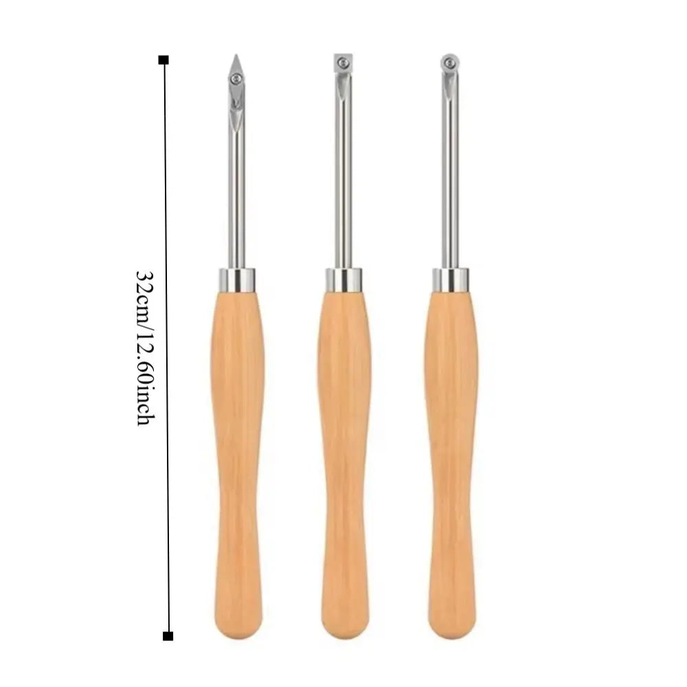 Hard Alloy Wood Lathe Tool Set – Swan Neck & Ergonomic Handle