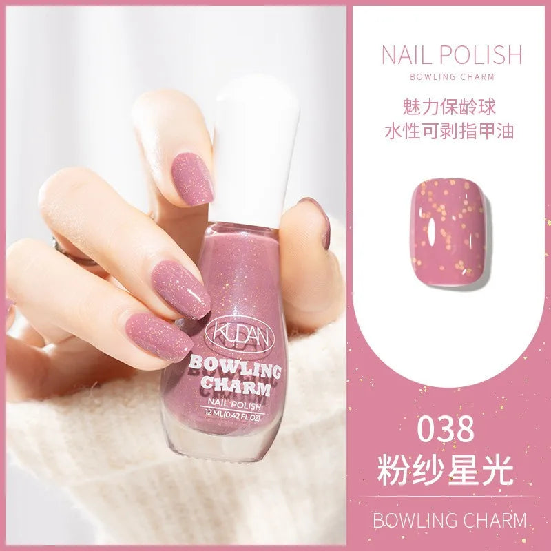 40 Colors Water-Based Nail Polish | Quick Dry No-Lamp Tearable
