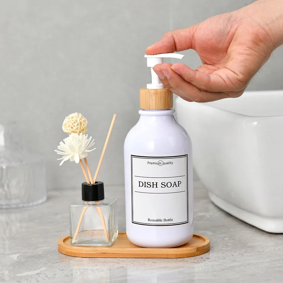Wooden Vanity Tray – Bathroom Countertop Organizer for Soap, Candles & Jewelry
