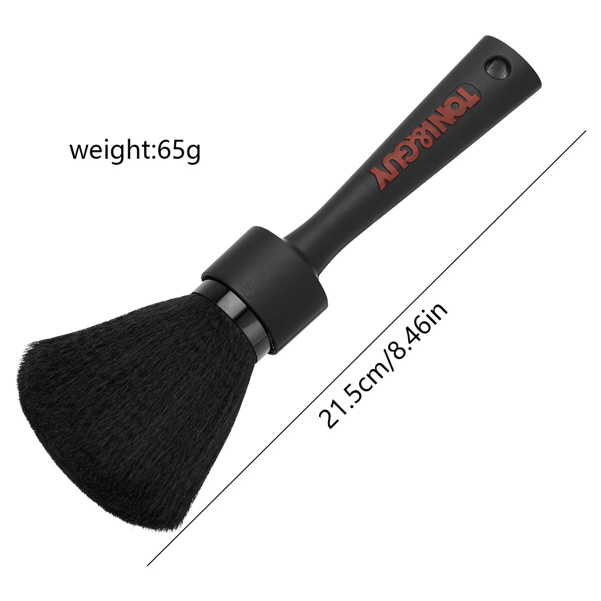 Barber Salon Soft Hairbrush Neck Brush Professional Salon Facial Hair Cleaning Brush Hairdressing Broken Hair Duster Barber Tool Peaceful Pleasures Health and Wellness black