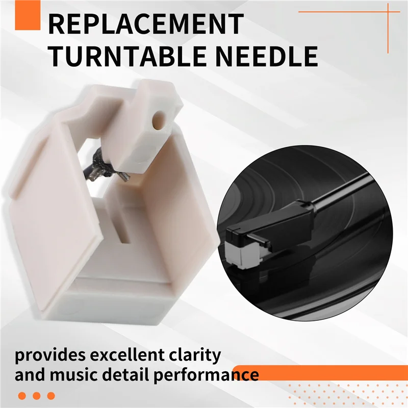 -ABDH 1 Piece AT3600L Diamond Record Player Needles Replacement Stylus For Audio-Technica AT-LP60/PL300 Vinyl Turntable Player Peaceful Pleasures Health and Wellness As Shown 1PCS