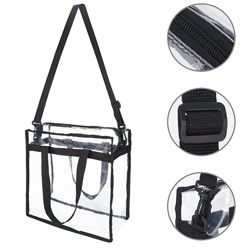 Clear PVC Tote Bag for Women – Large Capacity Waterproof Storage Bag for Gym, Swimming & Travel Peaceful Pleasures Health and Wellness