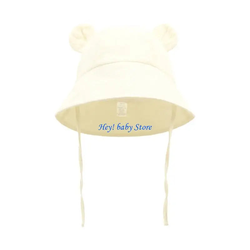 Baby Wide Brim Sun Hat | Soft Cotton Bucket Hat 0–3 Years