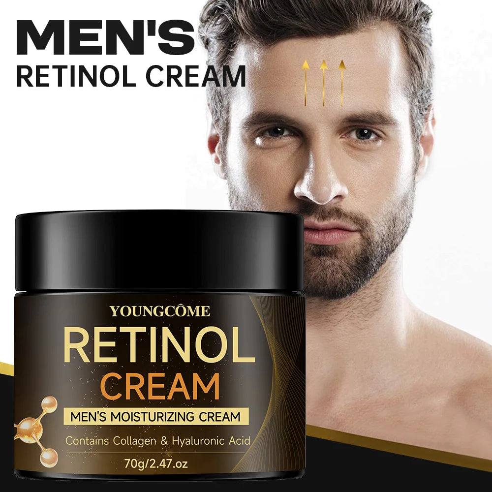 Men's Retinol Face Cream – Anti-Aging Moisturizer 40g/70g Men's Face Cream Peaceful Pleasures Health and Wellness